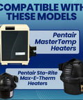 Pentair MasterTemp and Sta-Rite Max-E-Therm heaters compatible with Replacement 140F AGS Gas Shutoff Switch For Pool And Spa Heaters Must Have Essential Safety Upgrade To Prevent Overheating Easy Install 12 Month Warranty US Based Support Compatible With Popular Heater Models.
