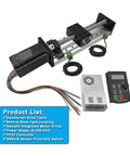 Nema 23 Linear Motor Kit Featuring 80Mm Wide Cnc Sliding Table And Badass Double Rail Stage with motor driver and components.