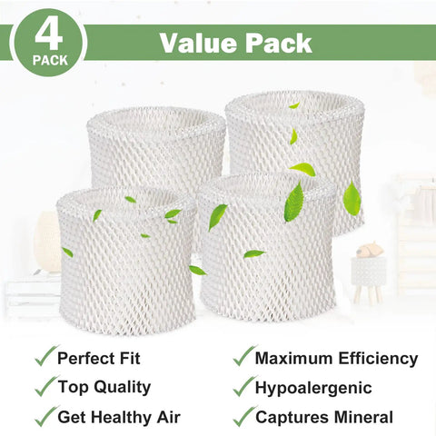 Humidifier Filter C Replacement 4 Pack for Walgreens Cool Mist and Honeywell HC 888 Series and HCM 890 Series compatible models