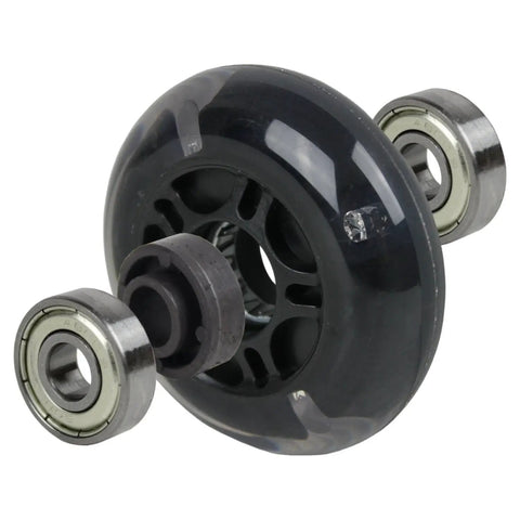 Inline Wheels 76mm 82A Light Up Skate Wheels 2 Pack With ABEC 9 Bearings No Batteries Needed Powered By Centrifugal Force