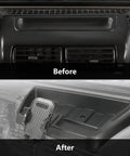 Upgrade Rugged Dashboard Cell Phone Holder For Jeep Wrangler TJ 1997 2006, showing before and after installation with secure mount.