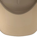 Top view of Forklift Driver Trucker Hat For Warehouse Logistics Crew Adjustable Mesh Back Khaki Cap Cool Gift For Forklift Operators