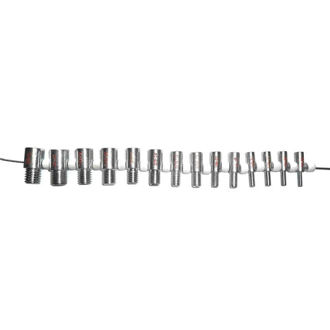 Nut And Bolt Thread Gauge Set All In One With 26 Sizes Inch And Metric Includes 14 Inch And 12 Metric Gauges on display.