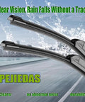 Prime Front Wiper Blades 24 Plus 19 Inch Set Oem Quality All Weather Windshield Scrubber With Teflon Coating For Toyota Camry Honda Accord Chevy Impala Zero Streaks Slick Clean Drive, shown with a backdrop of water spray.