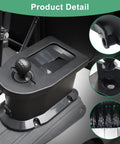 Slick Universal Golf Cart Ball Washer And Club Cleaner Kit showing durable molded housing, nylon strands for cleaning golf balls and clubs.