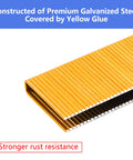 18 Gauge Narrow Crown Staples Assorted Sizes One Half To One And One Half Inch Galvanized 2000 Pack for Pneumatic Staplers detail