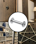 Rock Solid Pro Grade Stainless Steel Barrel Nuts And Bolts Kit With Hex Binding Post Screws And Rust Proof M3x16mm Hardware for guitar mods and DIY.