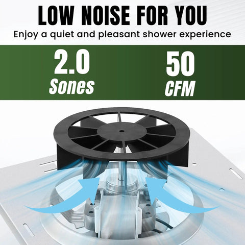 Replacement Bathroom Fan Motor For 9 X 9 In 50 CFM 2.0 Sone Fits Nutone Broan 763RLN B Unit And 769RL Series