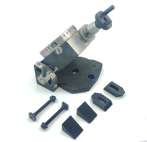 3 Inch Tilting Rotary Table 80 Mm Diameter With M6 Clamp Kit for Milling Machines Adjustable Tilt From 0 To 90 Degrees Lockable