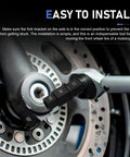 Motorcycle Front Axle Tool Kit With Recessed Hex Socket Spindle Removal Sleeve, 4 hex sizes visible on axle