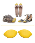 Memory Foam Shoe Inserts For Big Shoes Fit Unisex Toe Box Fillers For Wide Feet Or Differing Sizing Create A Snug Adjustable Fit In Any Shoes With Comfort Padding shown with different shoes
