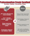Image comparing Built Tough All Metal Pasta Attachment For KitchenAid Mixers with inferior products for durability and safety.