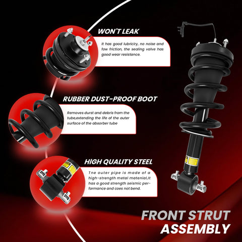 Cadillac Escalade Front Magnetic Strut Shock Assembly Pair for 2015 to 2020 Models Also Fits Chevy Tahoe Suburban Silverado GMC Sierra 1500 Yukon XL Replaces 84176631 84977478 Heavy Duty Suspension Upgrade with features