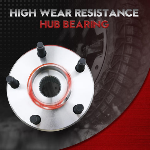 Front Wheel Bearing And Hub Assembly For 2004-2012 Chevy Malibu, 2008-2010 Chevy Cobalt HHR, 2005-2010 Pontiac G6, 5 Lug With ABS