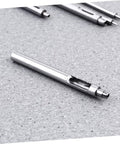 Heavy Duty Leather Belt Hole Punch Tool Set for DIY Projects and Falconry Crafts, hole puncher detail on gray surface
