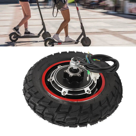 Rear Wheel Hub Motor For Electric Scooters 10 Inch 48V 800W Brushless Drive With High Torque Quick Startups Off Road Ready Long Range Performance Custom Firmware For Efficient Power And Speed