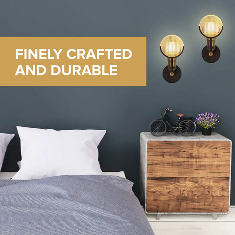 Bedroom with Industrial Rustic Wall Sconce Lamp With Wall Mount Dope Retro Vertical Lighting PAR36 Aircraft Beam Headlight