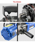 Heavy Duty Electric Rebar Cutter With All Copper Motor, Portable Hydraulic Steel Bar Shears for detailed component views.