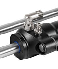 Close-up of Beefy Hydraulic Steering Cylinder for Outboard Boats Up To 300HP, 10.3MPa/1500 PSI, with ORB fittings