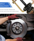 Mechanic using 4 Inch Two Jaw Gear Puller For Flywheels Bearings And Pulleys Heavy Duty Adjustable Carbon Steel Puller