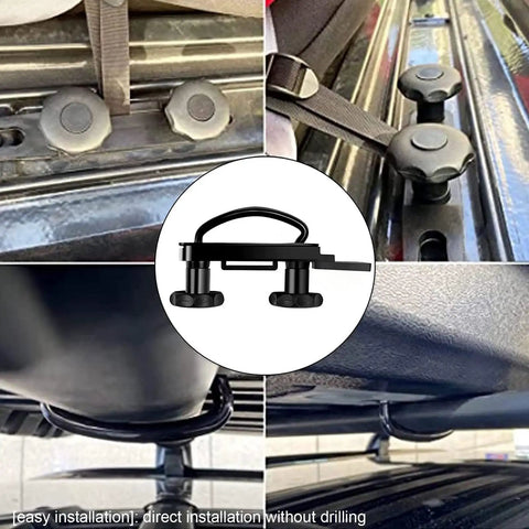 Image showing Universal Roof Rack U Bolt Clamps And Stainless Steel U Brackets Installation Kit for cars and trucks with 85mm width.