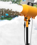 Whip Up An Insane Amount Of Froth With This Beast 1000W Outdoor Foam Party Machine spraying thick bubbles outdoors.