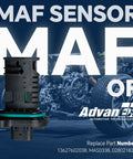 Mass Air Flow Sensor Replacement for BMW and Mini Cooper 0280218266 Compatible Fits 228i 320i 328i shown on a blue background