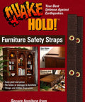 Heavy Duty Furniture Strap Kit With Antique Brown Nylon Webbing And Rugged Steel Brackets To Lock Down Hefty Dressers And Keep Things Square Against Wild Shifts For Pro Anti Tip Anchor Safety displayed with instructions and visuals.