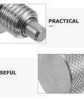 Heavy Duty Stainless Steel Self Locking Indexing Pin And M10 Thread Spring Plunger with knurled handle for precision mold alignment.