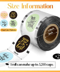 Two Roll Cup Sealer Film Sealing Machines 90-105 Mm Fits 16 Oz Cups Bubble Tea Coffee Juice Soda Cafes Restaurants