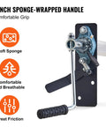 Close-up of 7-inch sponge grip handle of Hand Crank Tarp Roller Kit For 64 To 104 Inch Wide Dump Trucks And Trailers