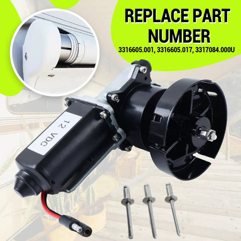 RV Awning Motor Drive Repair Kit For Dometic 9200 Series Power Awnings DIY Ready Replacement Motor With End Cap And Rivets