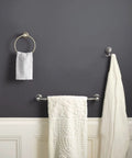 Weymouth Chrome Hand Towel Ring Go To Bathroom And Kitchen Easy Access Towels Mirror Like Finish Wall Mounted above sink