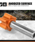 Seat Quick Release Bolt For Motorcycles No Tools Needed CNC Aluminum Orange with Anodized Surface