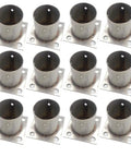 Stainless Steel Post Base Sleeve For Fence Posts And Round Columns Heavy Duty Anchor Bracket Railing Holder, set of 12