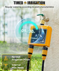 2 Zone WiFi Hose Timer With Brass Inlet And Outlet, Smart Sprinkler Controller for Lawn Care in timed irrigation mode