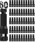 60 Pack Low Voltage Landscape Lighting Connectors Waterproof 12-20 Gauge Quick Lock Wire Connectors, black cylindrical connectors