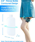 Travel Ready Urine Test Kit With 3.5 Oz Thinner Bottle, Leakproof HDPE Vials, Hi Stretch Leg Strap, Thermometer Stickers, Velour Lining Pouch And Lining Pocket Boxer Brief For Discreet On The Go Testing Medium, thigh strap and bottle