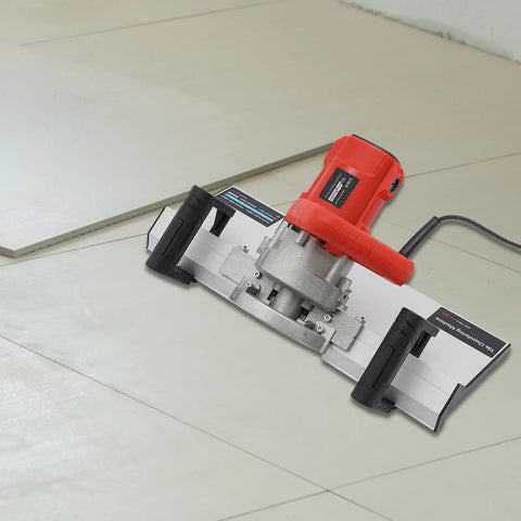Pro Grade 1200W Tile Chamfering Machine Delivers Sharp 43 Degree Bevel Edges With 13000 RPM Power Electric Tile Cutter in use on tiles