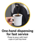 Commercial 40 Cup Stainless Steel Coffee Urn With No Touch Dispensing Double Wall Thermal Carafe 120V NSF Certified in use