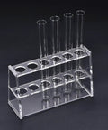 Six Well Lab Stand Holder Clear Acrylic Tube Rack For Ten Milliliter Centrifuge Tubes Durable Lightweight 135mm By 50mm By 90mm