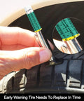 Smart Color Coded Tire Tread Depth Gauge For Precise 0 To 1 Inch Readings In 32nd Inch Increments Super Handy Red Yellow Green Color Bands For Quick Pro Style Tire Health Check On Cars And SUVs, measuring tire tread
