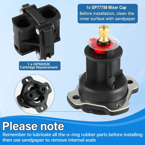 Mixer Cap And Pressure Balancing Unit Kit For Rite Temp Shower Valve Replacement Cartridge GP76851 GP500520 parts