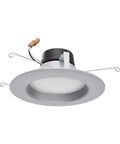 Color Selectable LED Downlight Retrofit 9 Watt 5 To 6 Inch Dimmable 120 Volt Brushed Nickel Finish Ideal For Industrial And Commercial Spaces Pack Of 8