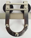 Stainless Steel 6 Foot Barn Door Track Hardware Kit For Sliding Closet Doors, roller mechanism and rail system, heavy duty, wall mounted.