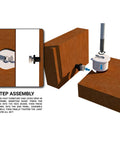 100 Pack System 6 Cam Lock Connectors For 19 Mm Boards Ridge Drop In Almond Furniture Hardware assembly guide with panels.