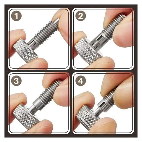 Dead Nuts Accurate M8 Self Locking Locating Pin With Spring Plunger And No Nut Electrogalvanized Alignment Dowel assembly steps