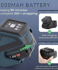 Upgrade Your Packing Game With This Badass 3-In-1 Electric Strapping Machine featuring a 4000mAh battery and power level display.