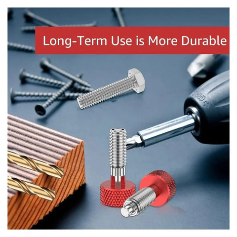 Spring Plunger Quick Release Pins Kit With Knurled Handles 4 Pack Stainless Steel Lock M6 Pins for machinery and jigs