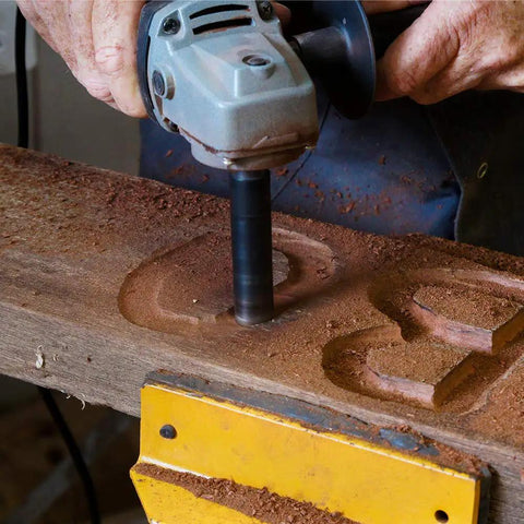 Turbo Shaft Freehand Power Carving Attachment For Angle Grinder 20 Millimeter Diameter For Deep Carving Detailed Lettering